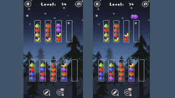 Sort the fruit into bottles!