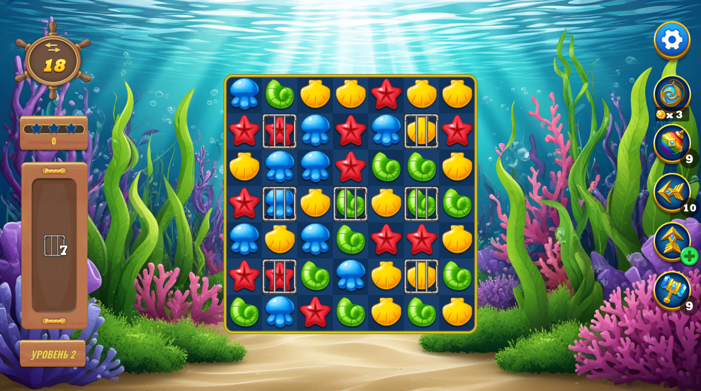 Три в ряд: Морское приключение