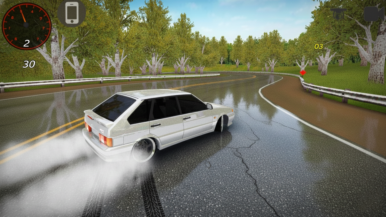 Русский Дрифт Гонщик Суета в Городе!