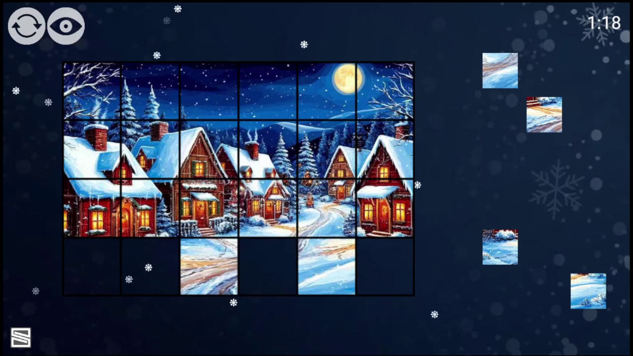 Бесконечные Рождественские Пазлы-Плитки