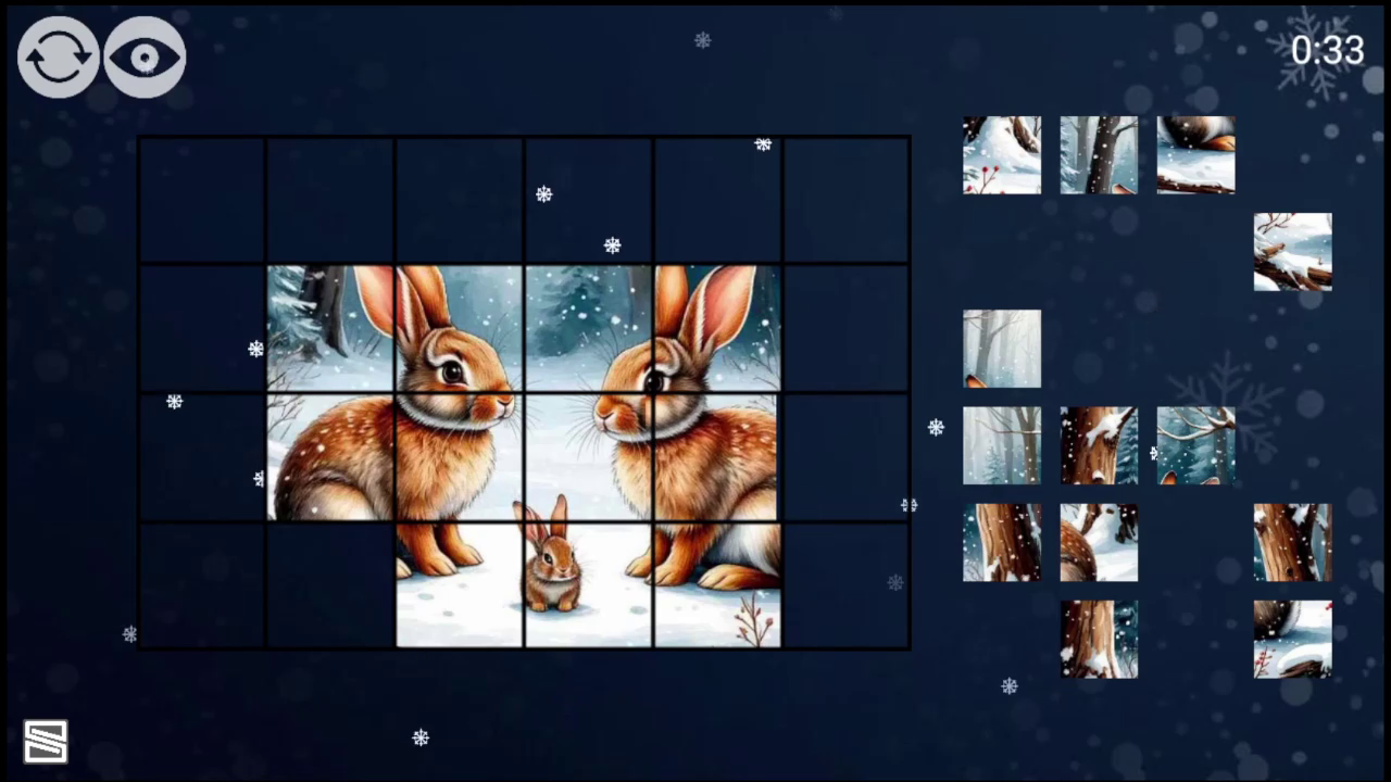 Бесконечные Рождественские Пазлы-Плитки