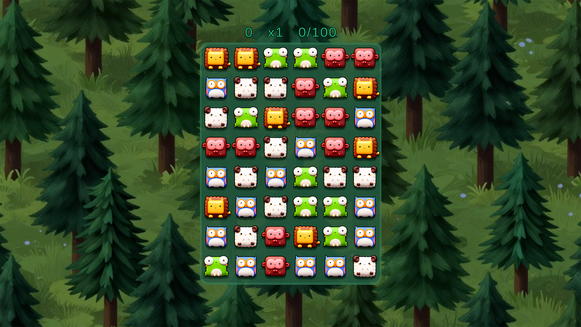 Три в ряд: Волшебный лес