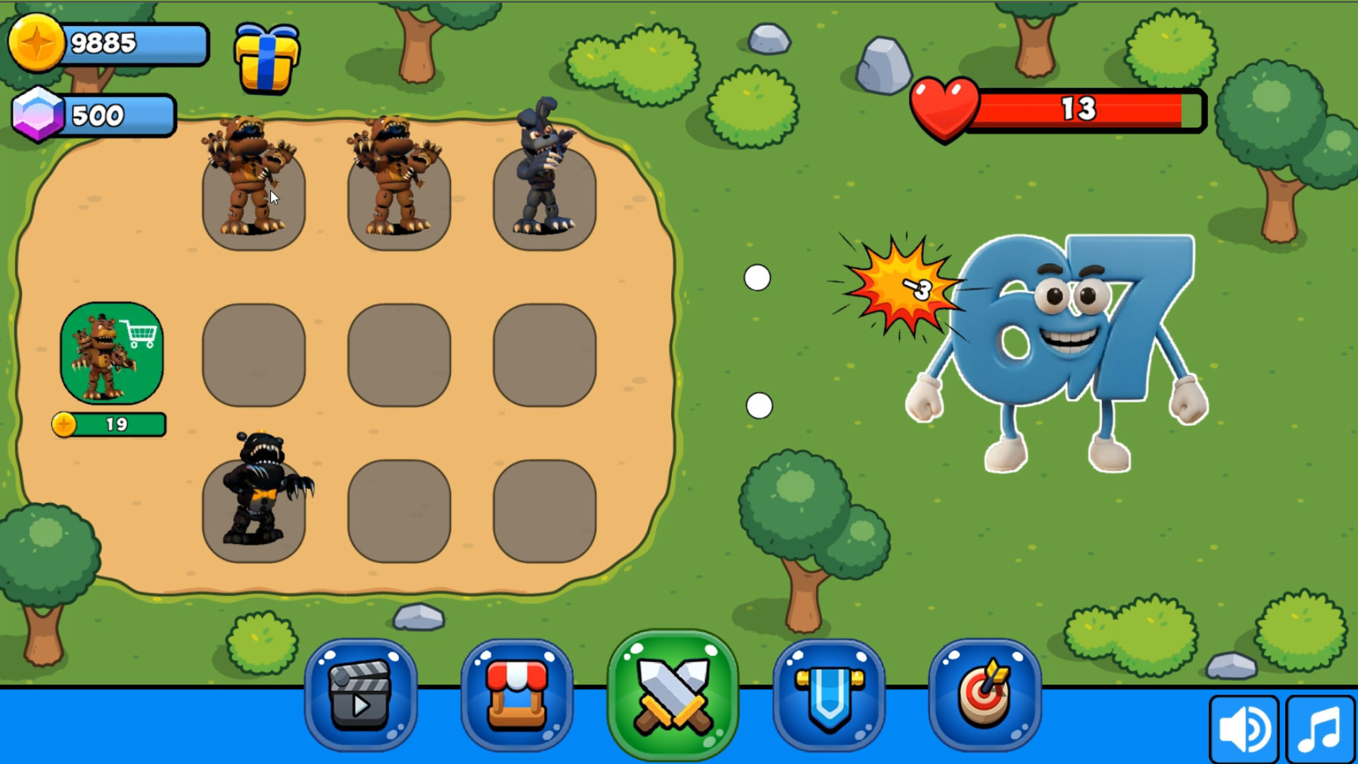 Фнаф Баттл: Собери Всех Аниматроников И Побеждай