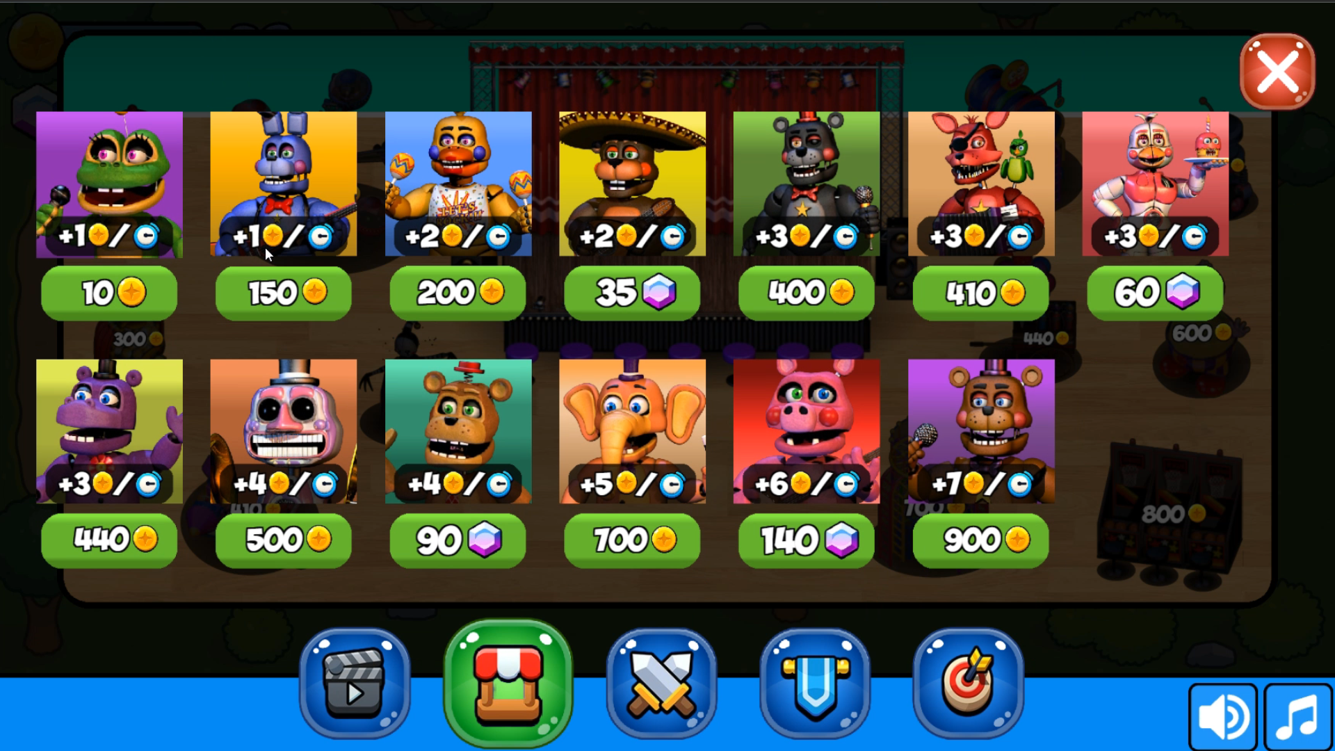 Фнаф Баттл: Собери Всех Аниматроников И Побеждай