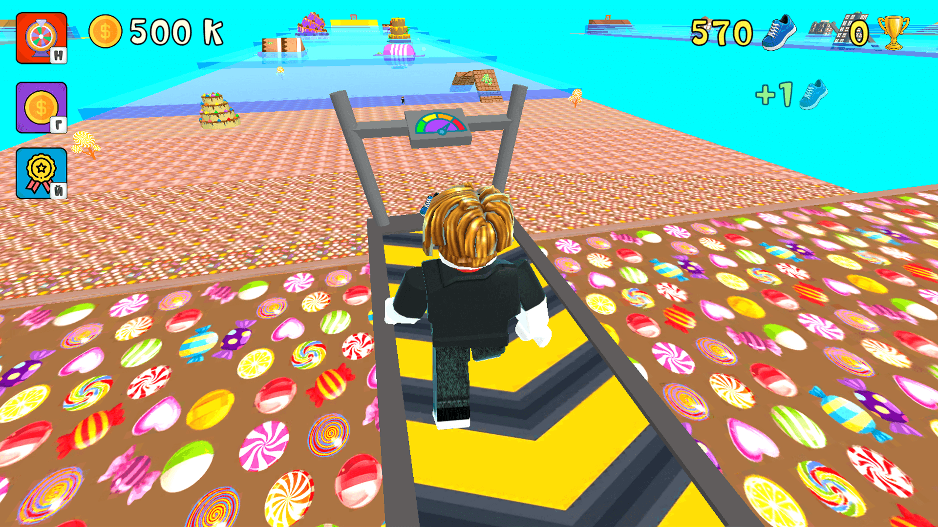 Обби Волны Цунами +1 к скорости