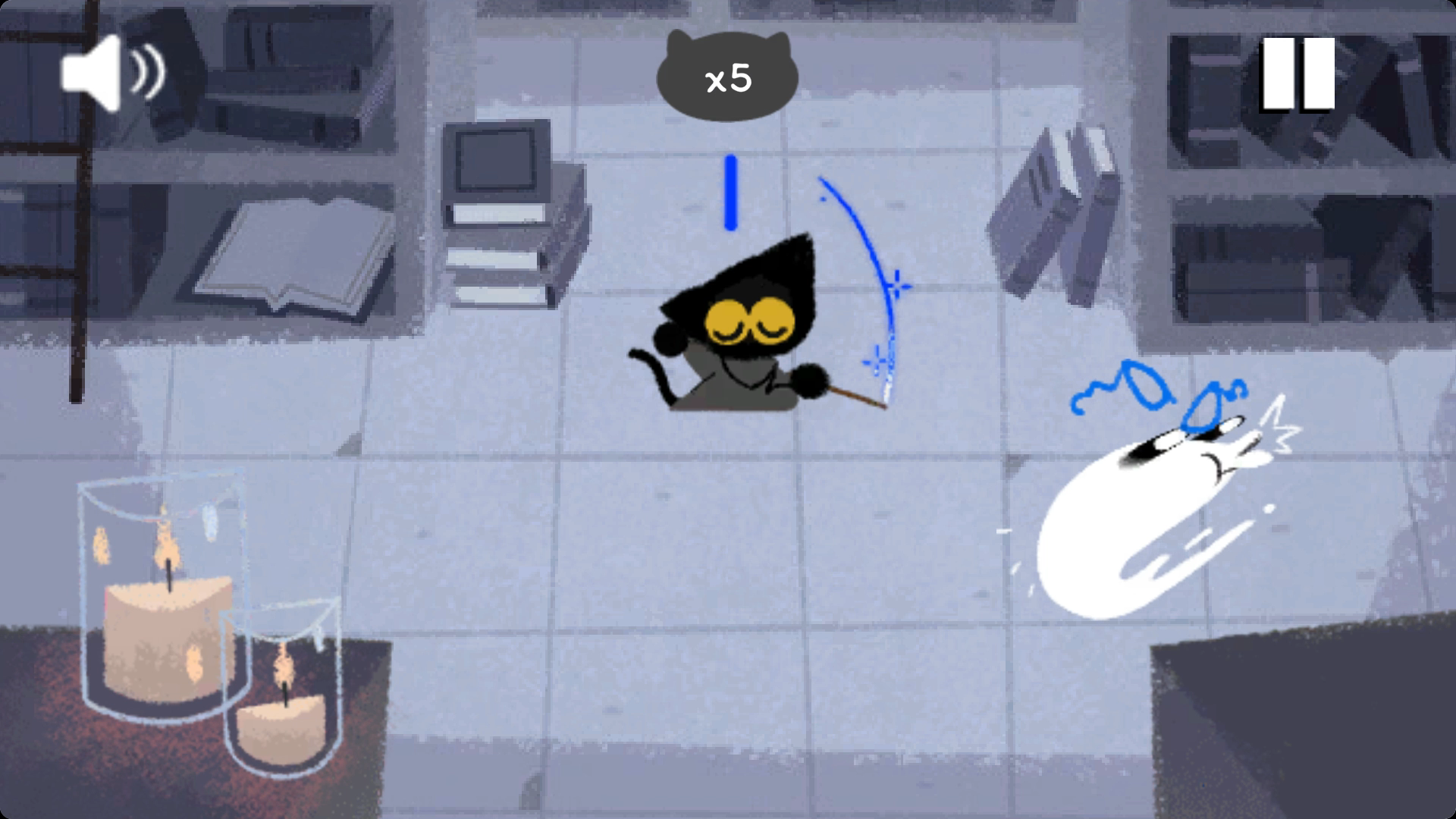 Doodle Halloween Momo Cat: Academy