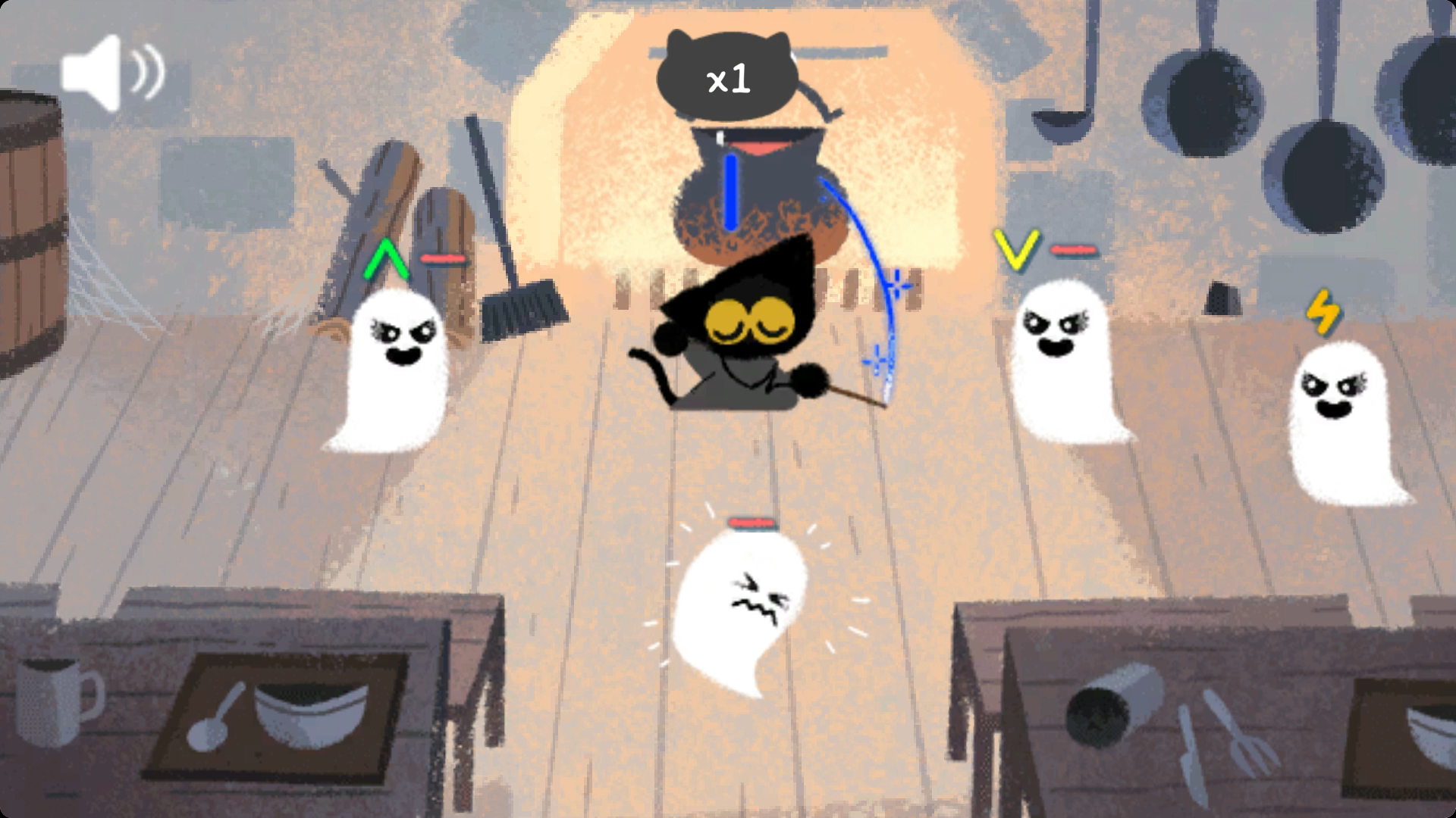 Doodle Halloween Momo Cat: Academy