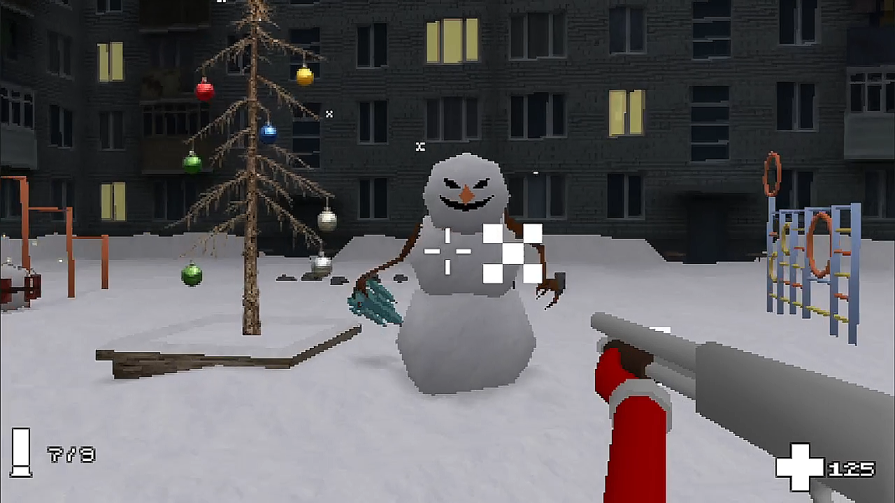 Санта с дробовиком