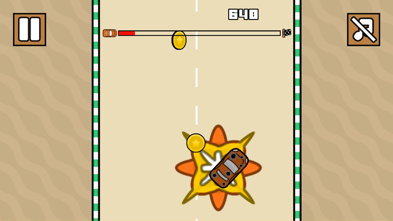 Мультяшный автослалом