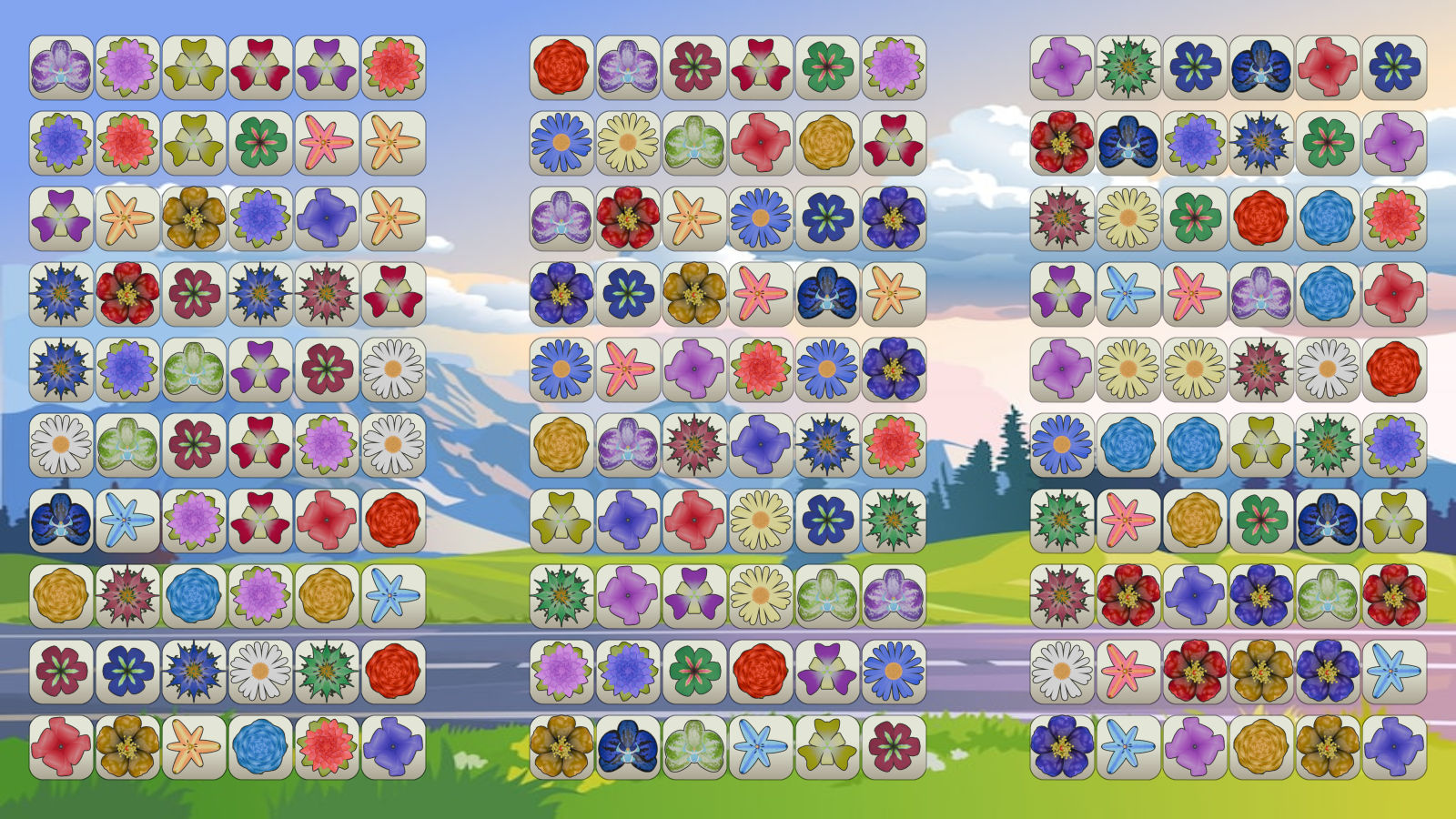 Маджонг Летние Цветы