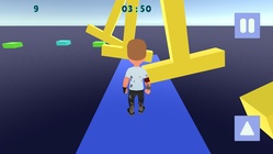 A player overcoming obstacles in a fun roblox obstacle course