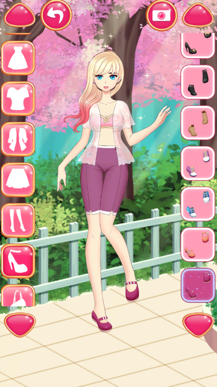 Anime Girl Fashion Make Up  arcade game, best free online games