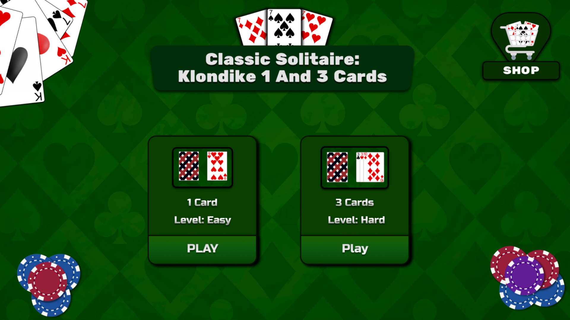 Solitaire Classic Klondike — Jogue online gratuitamente em Yandex Games