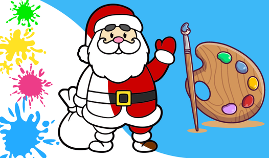 Colouring book New Year