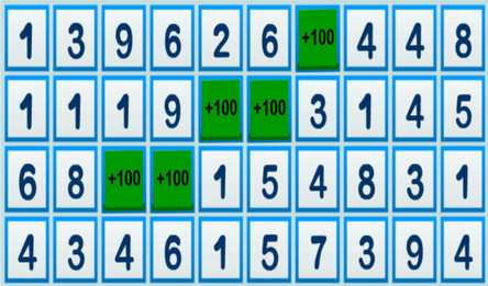 Математическое упражнение с числами на логику