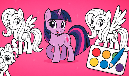 Мой Маленький Пони: Раскраска для девочек