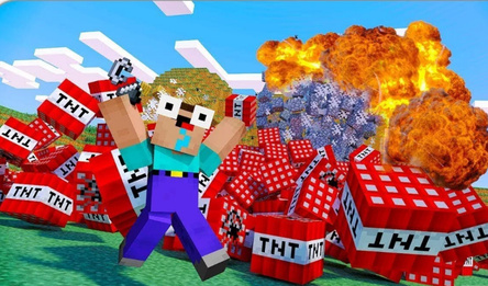 Песочница Майн Взрыв Динамита