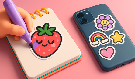 Стикер АСМР: Дизайн Наклеек