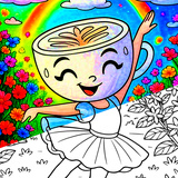 Ballerina Capuchino: Coloring