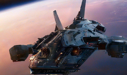 Космическое сражение. Одинокий воин.