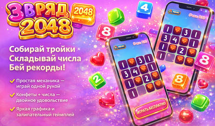 3 в ряд 2048