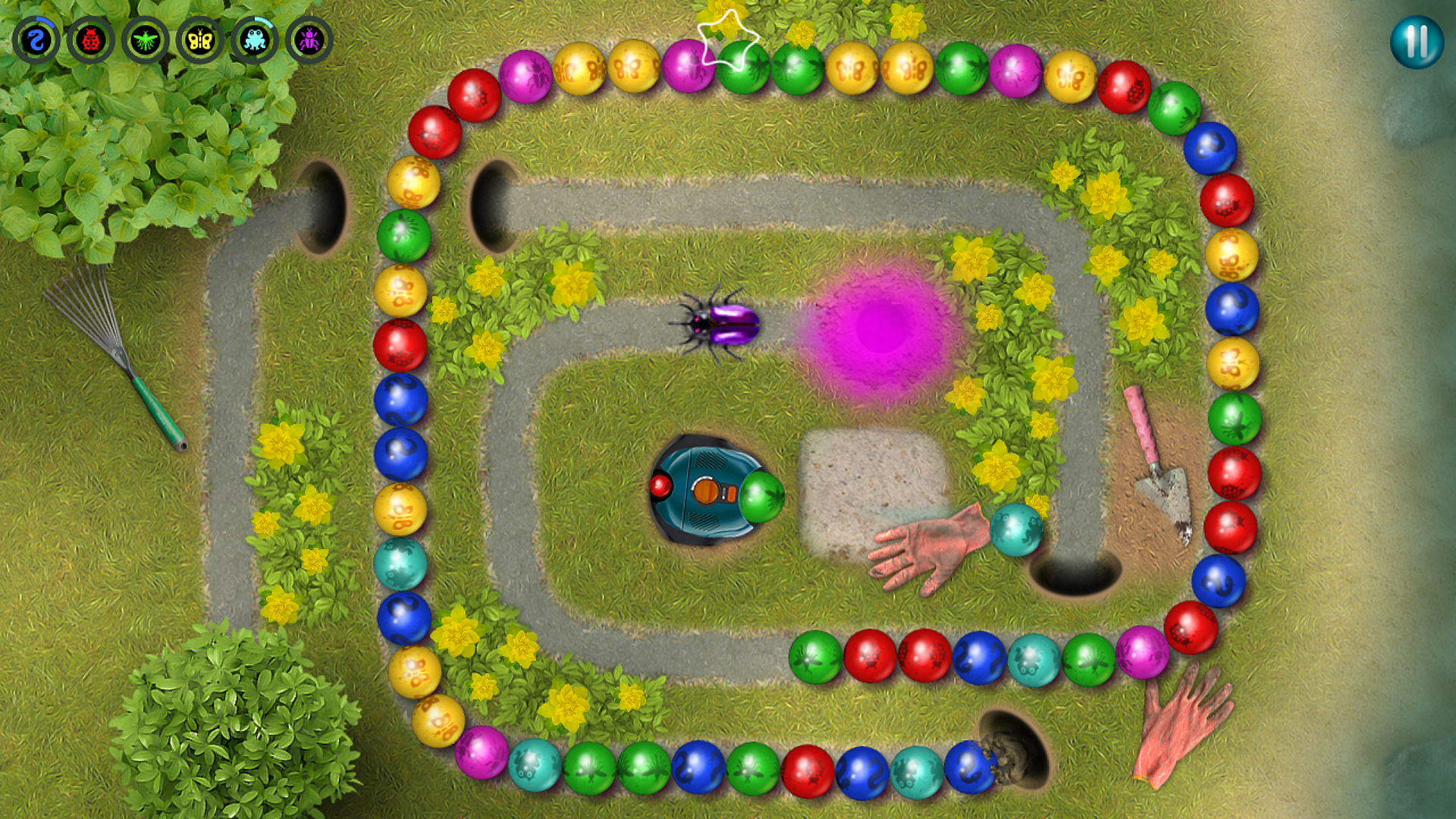 Marbles Garden — play online for free on Yandex Games