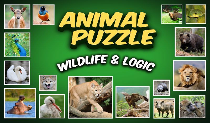 Animal Puzzle: Wildlife & Logic - Jogue no Jogos123