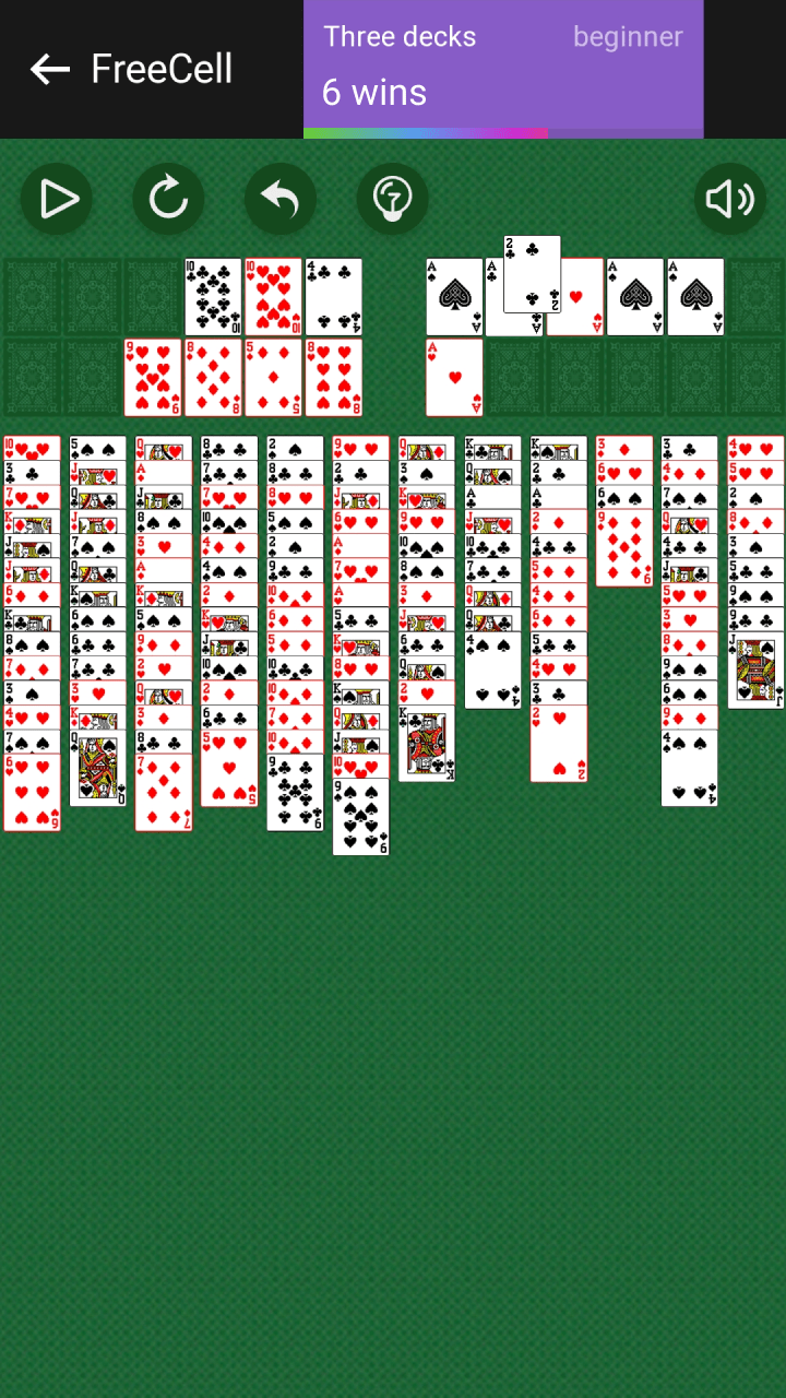 FreeCell (Three Decks) Solitaire - Play Online for Free