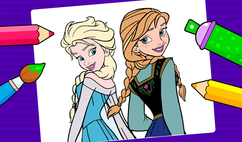 Frozen - Coloring Book for kids — play online for free on Yandex Games