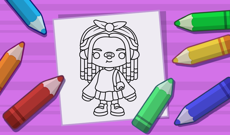 Toca Boca Coloring Pages Printable for Free Download