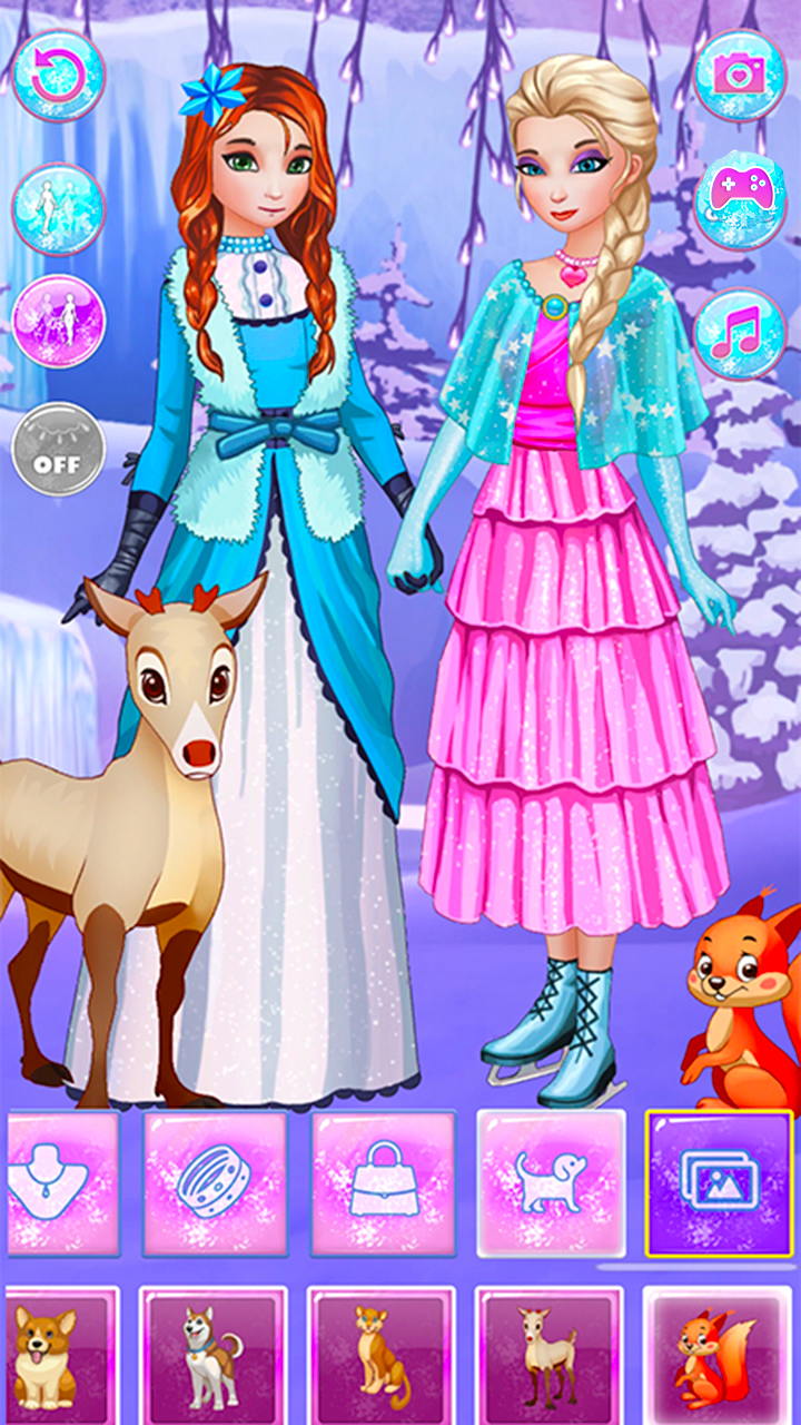 Vestir Princesa do Gelo - Jogos para Meninas