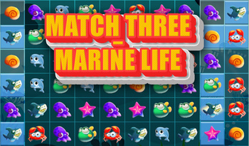 Match three - Marine life