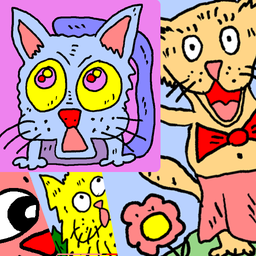 Cats - Simple Coloring for Kids