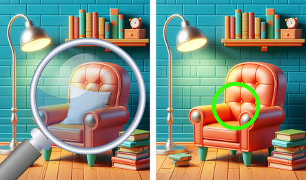 Найди 7 отличий: Игра на внимательность