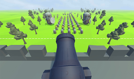 Пушка заряжена! Защити башню