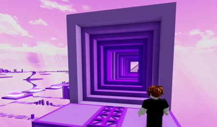 Розовый Обби Паркур