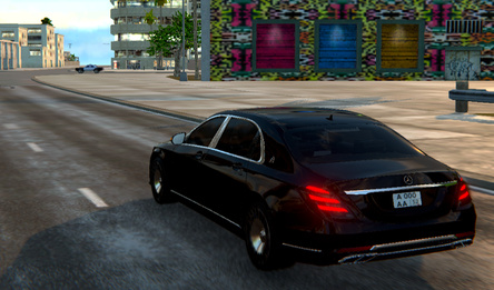 Движение на Майбахе по городу