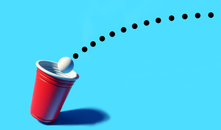 Шарики в стаканчик