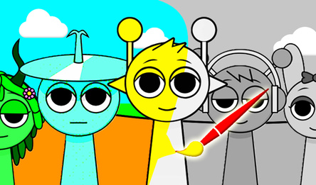 Спрунки: Раскраска по номерам