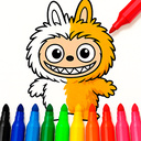 Labubu Coloring: Cute Monsters