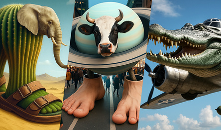 Итальянские животные: Пазл и Арена