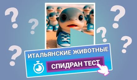 Итальянские животные: Спидран Тест