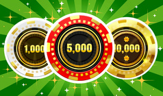 Connect The Poker Chips. Get to 10,000!