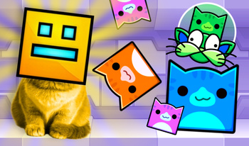 Dash Cats in Geometry Mod! MOD Sandbox!