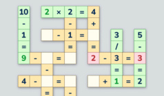 Math Crossword. Number Puzzle