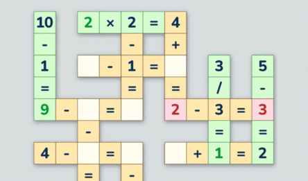 Math Crossword. Number Puzzle