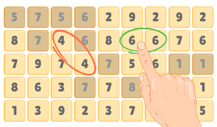 Соедини Чиселки: Найди десятки и пары