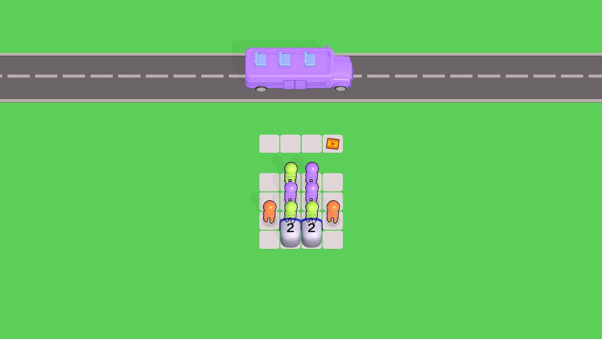 Автобусный Джем: Цветная Сортировка