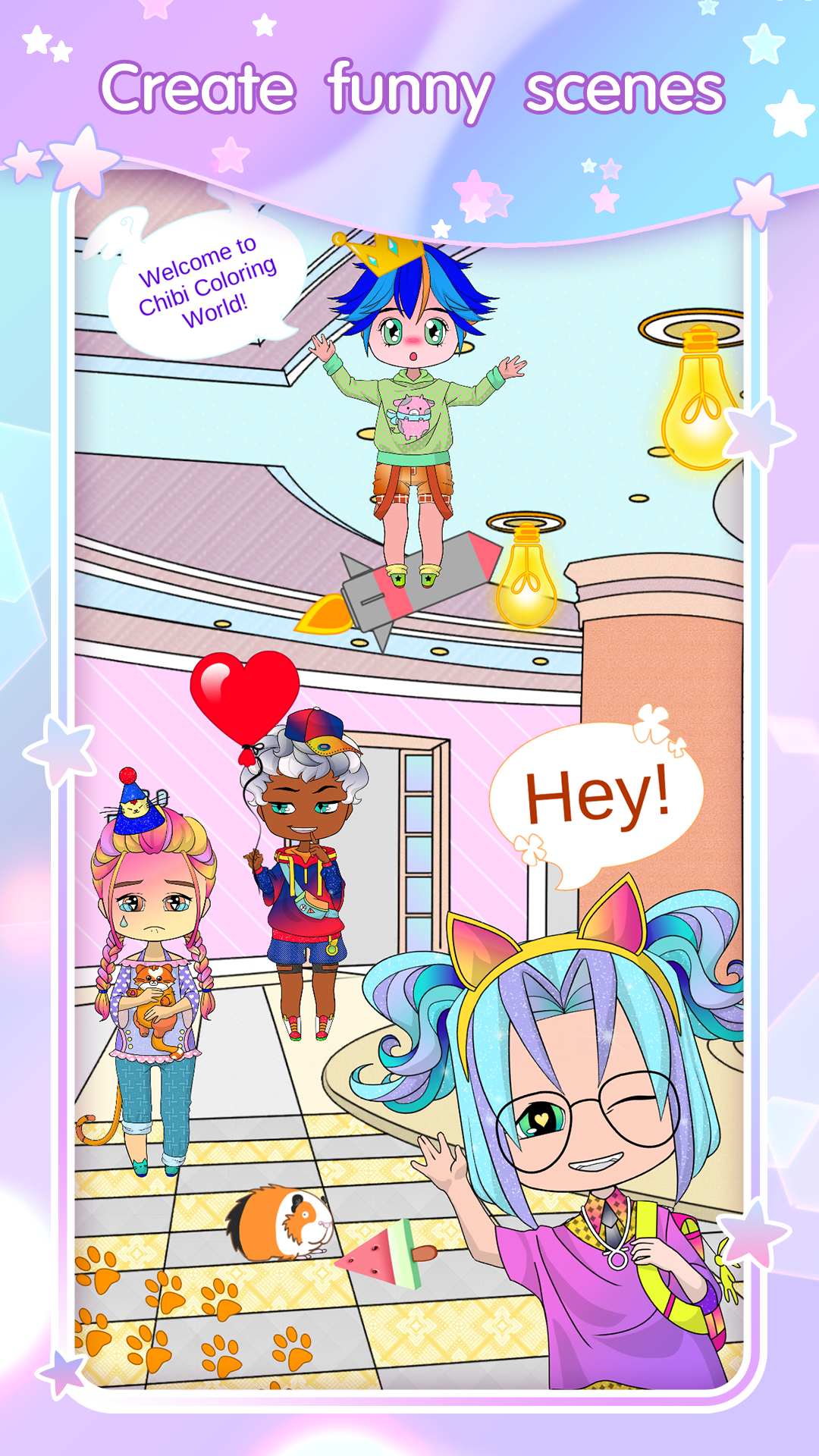 Chibi Doll Dress Up & Coloring 🕹️ Play on CrazyGames