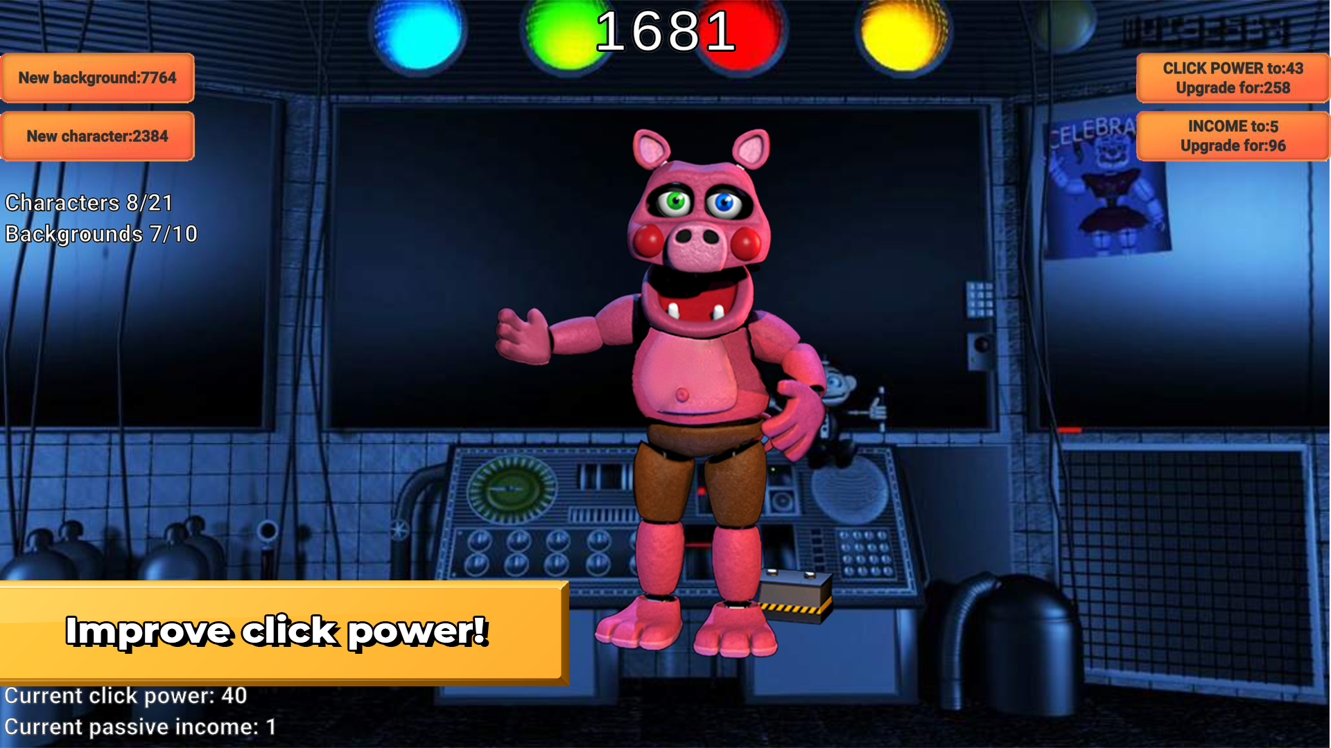 Fnaf clicker mobile